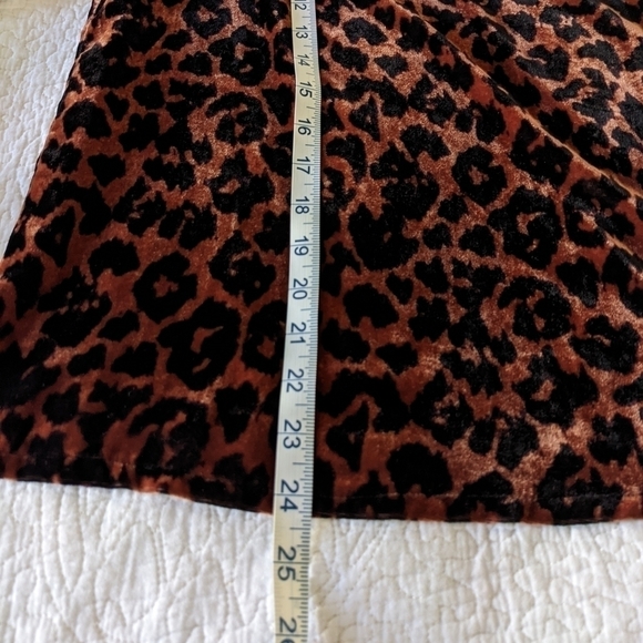 ANTHROPOLOGIE Dolan Copper Animal Print Velvet Puff Sleeve Top S - Picture 11 of 11